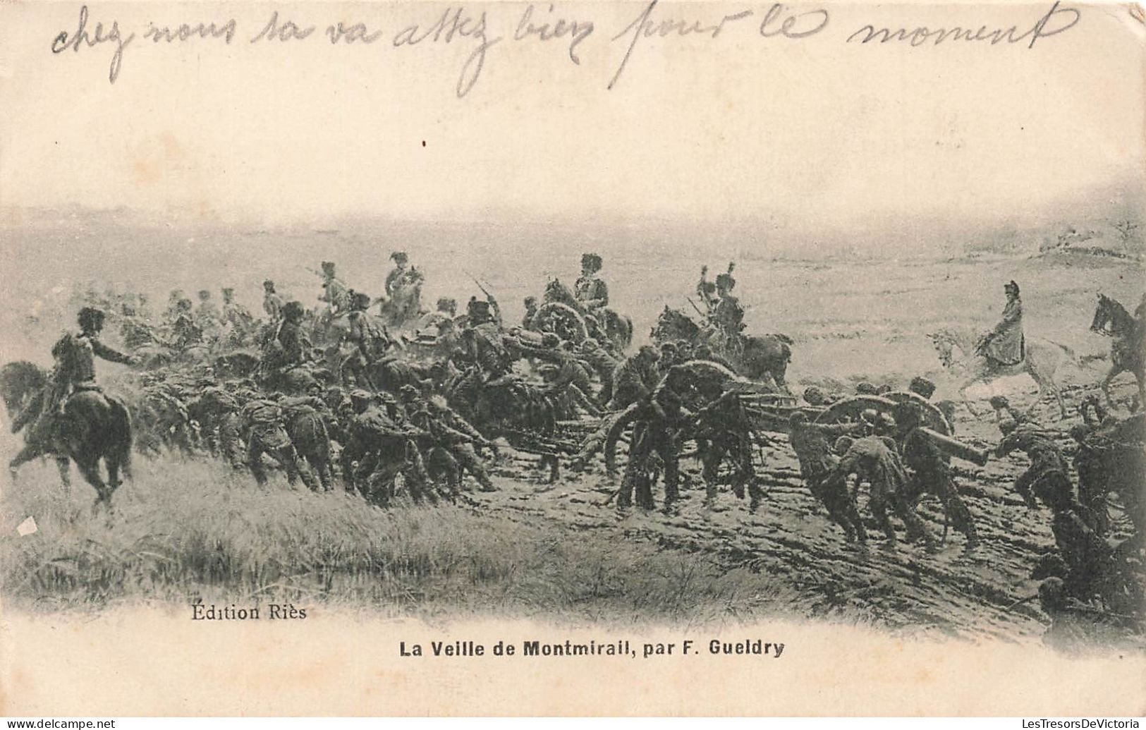 FRANCE - Marne - La Veille De Montmirail - Par F Gueldry - Edit Riès - Soldats Se Battant - Carte Postale Ancienne - Montmirail