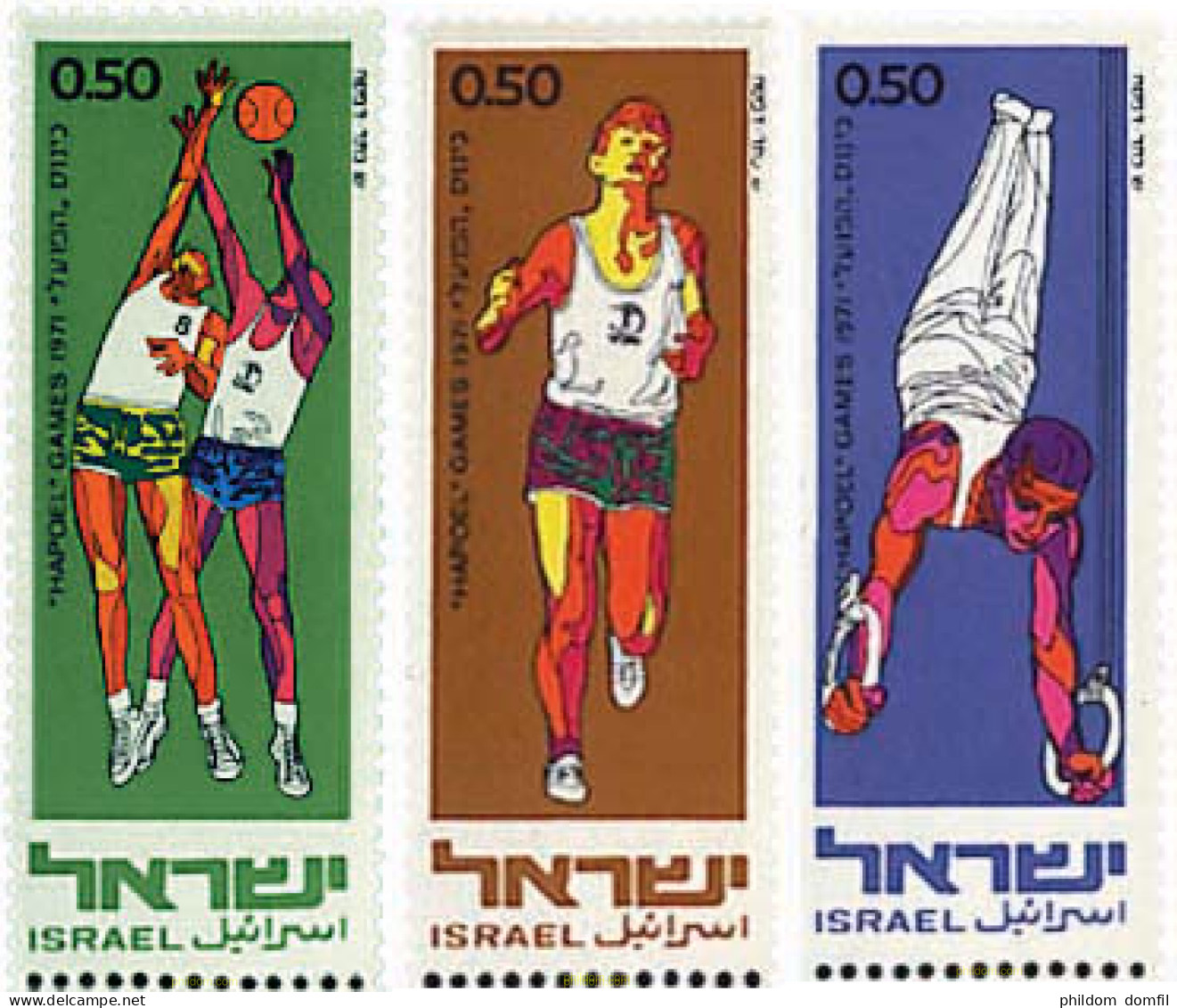 52001 MNH ISRAEL 1971 9 JUEGOS DEPORTIVOS HAPOEL - Ungebraucht (ohne Tabs)