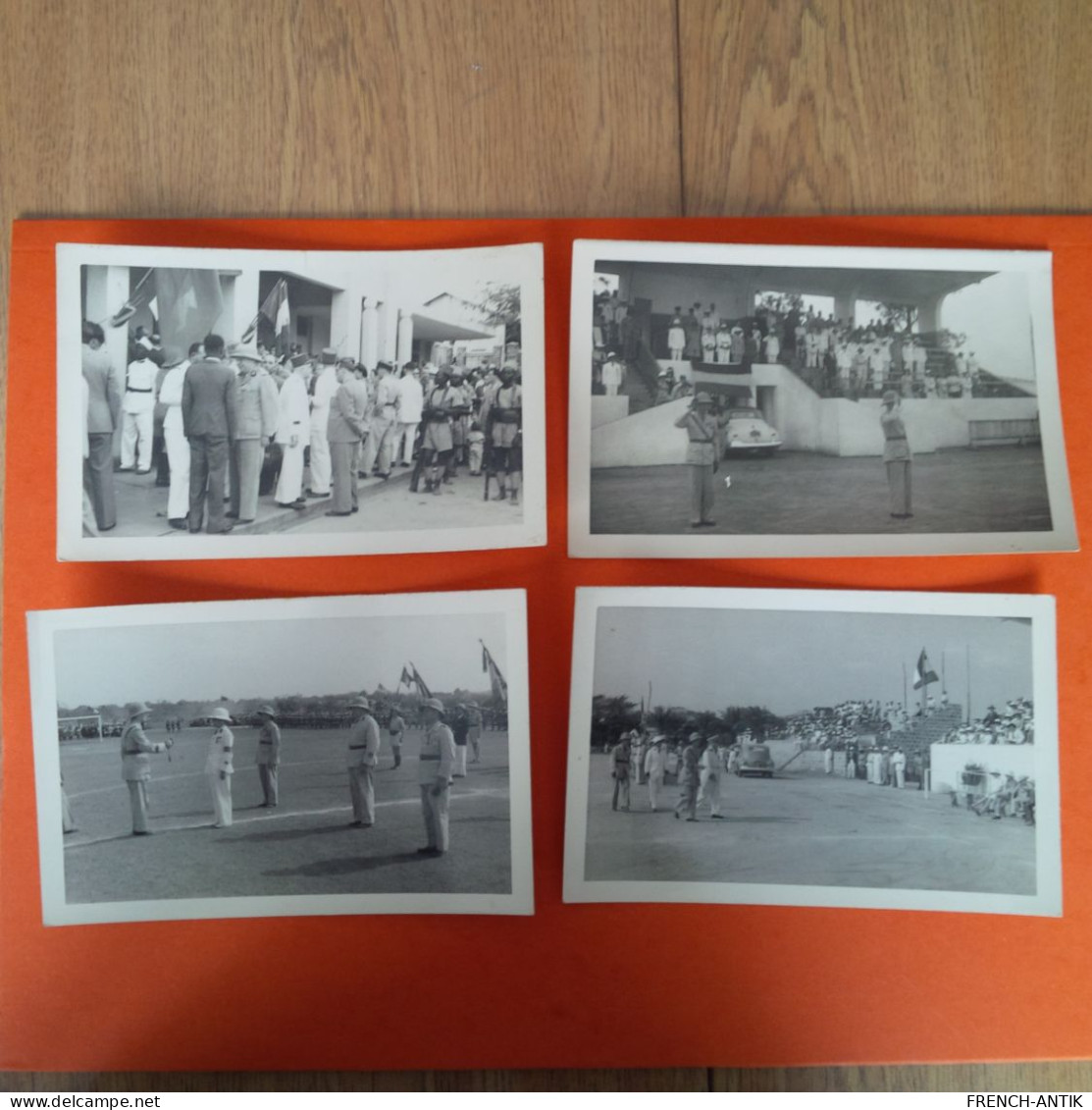 LOT CARTE PHOTO 13 DOCUMENTS GENERALDUCHAUSSOY BRAZAVILLE - Frans-Kongo