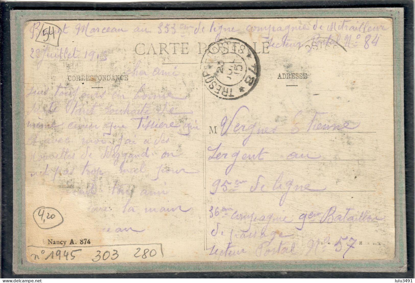 CPA - DIEULOUARD (54) - Aspect De La Route Nationale Au Niveau Du Bureau De Tabac En 1915 - Dieulouard