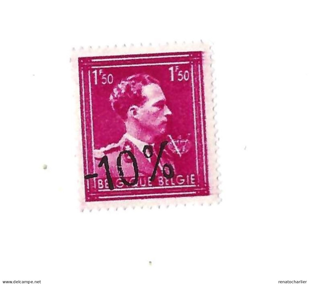 Léopold III.Moins 10 %.MNH,Neuf Sans Charnière - 1946 -10%