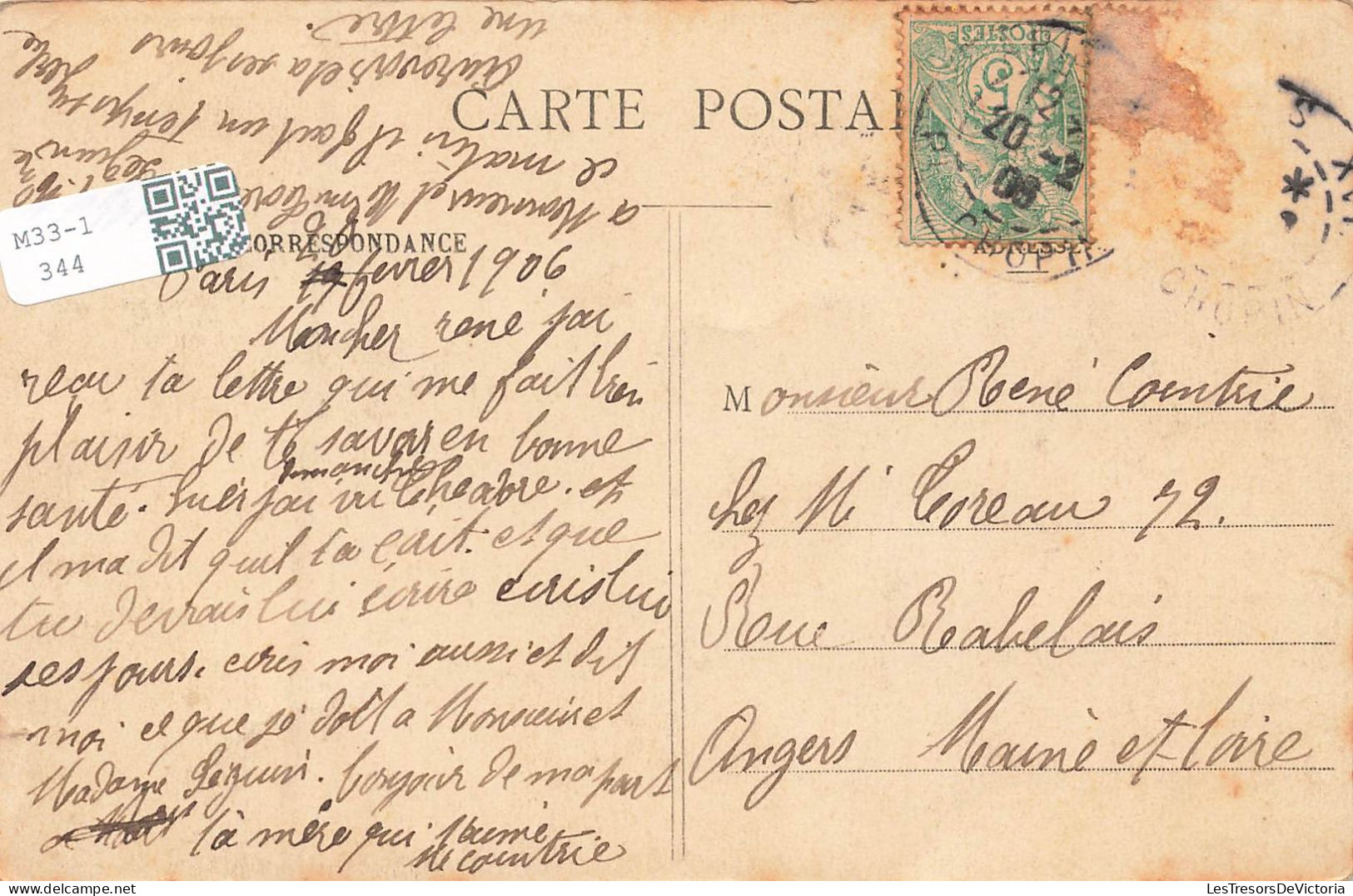 FRANCE - Paris - L'Hôtel De Ville - Colorisé  - Carte Postale Ancienne - Other Monuments