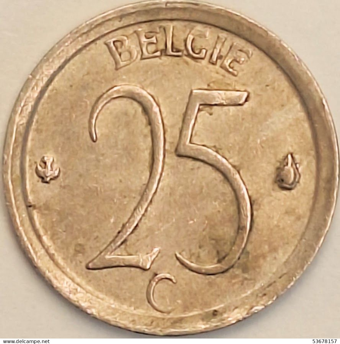 Belgium - 25 Centimes 1969, KM# 154.1 (#3085) - 25 Cent