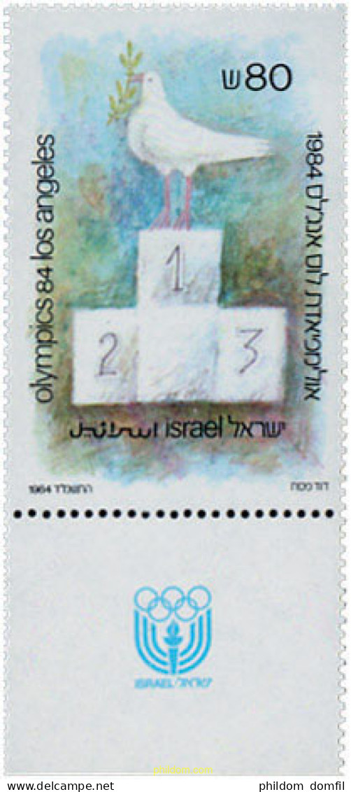 328321 MNH ISRAEL 1984 23 JUEGOS OLIMPICOS VERANO LOS ANGELES 1984 - Neufs (sans Tabs)