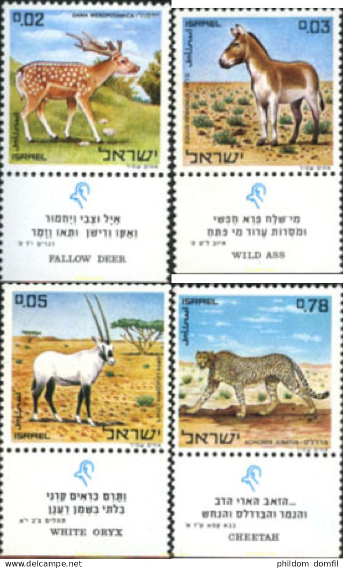 327831 MNH ISRAEL 1971 ANIMALES DE LA BIBLIA - Nuevos (sin Tab)