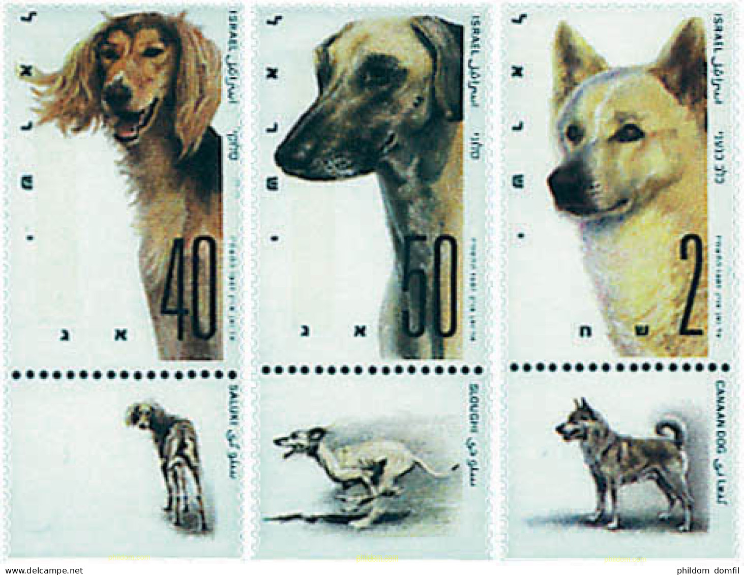 328360 MNH ISRAEL 1987 EXPOSICION CANINA INTERNACIONAL DE ISRAEL - Unused Stamps (without Tabs)