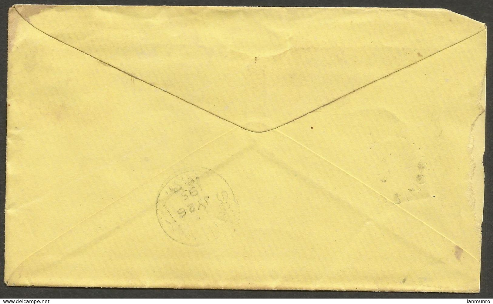 1895 Small Queen Cover 3c Split Ring Englishtown Nova Scotia NS To Ingonish South Bay - Storia Postale