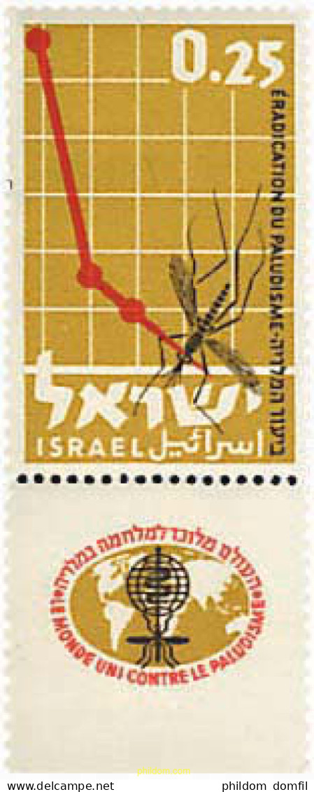 327735 MNH ISRAEL 1962 EXTIRPACION DE LA MALARIA - Ongebruikt (zonder Tabs)