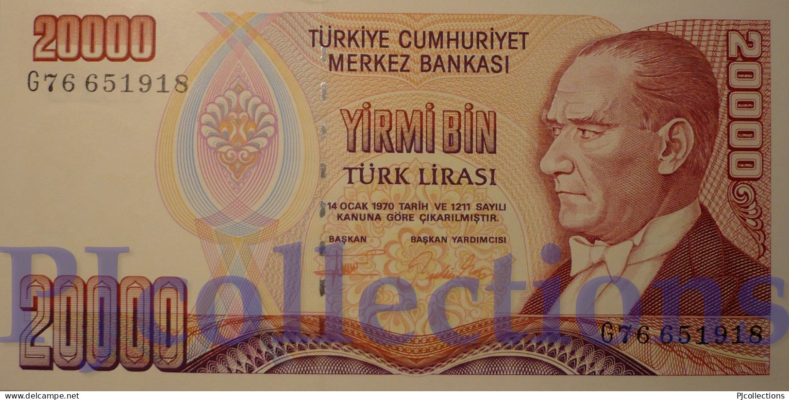 TURKEY 20000 LIRA 1995 PICK 202 UNC - Turkey