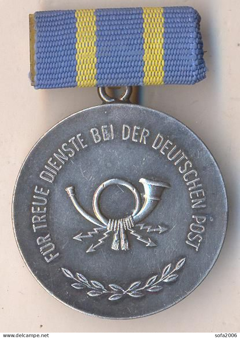 DDR Medaille.Treuedienstmedaille Der Deutschen Post.20 Dienstjahre. 9. - GDR