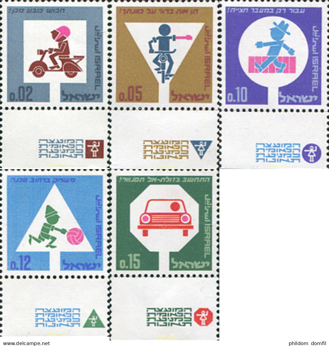 327769 MNH ISRAEL 1966 SEGURIDAD VIAL - Nuevos (sin Tab)