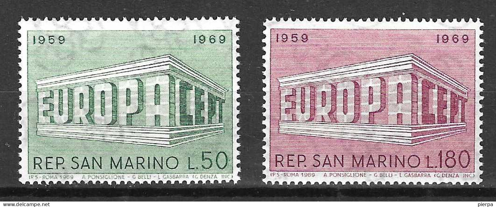 SAN MARINO - 1969 - EUROPA - SERIE 2 VALORI - NUOVA MNH** ( YVERT 732\3 - MICHEL 925\6 - SS 779\80) - 1969