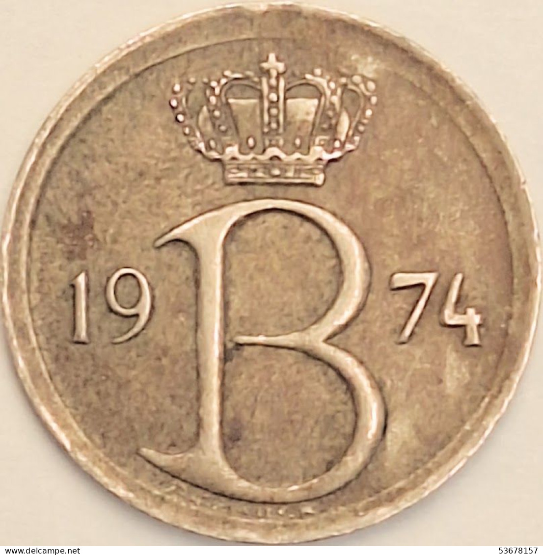 Belgium - 25 Centimes 1974, KM# 154.1 (#3087) - 25 Cents