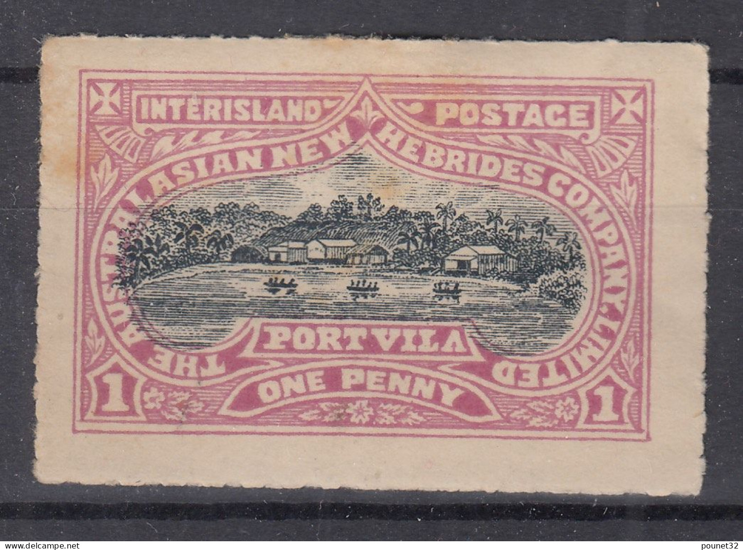 NLLES NEW HEBRIDES POSTE LOCALE ANGLAISE N° 1 NEUF * GOMME AVEC CHARNIERE - COTE 350 € - Nuovi