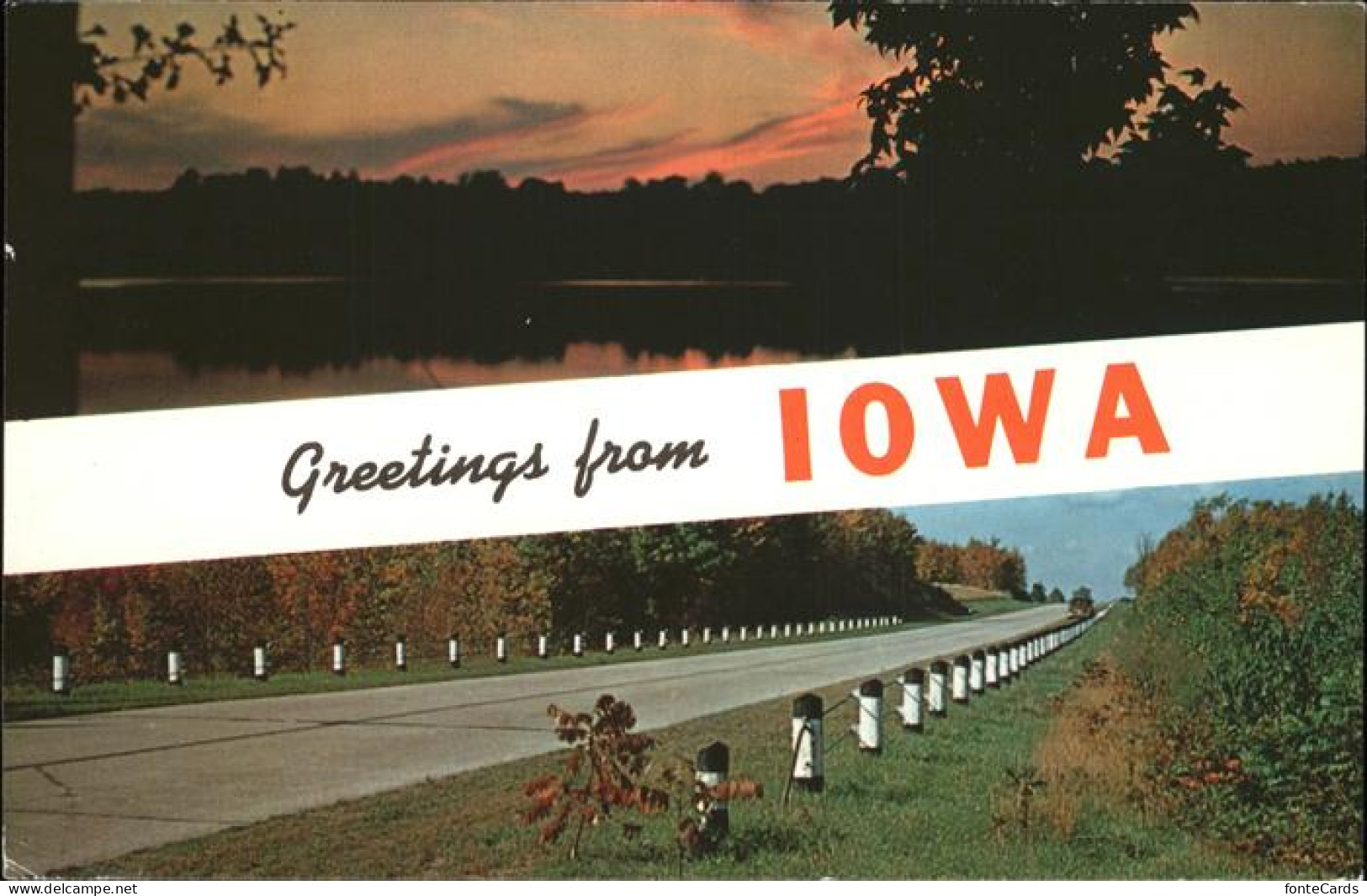 11491869 Des_Moines_Iowa Panorama At Sunset Highway - Sonstige & Ohne Zuordnung