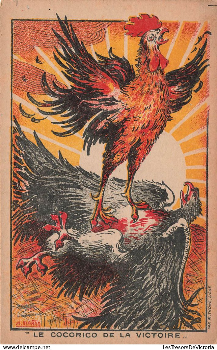 ANIMAUX - Coq - Le Cocorico De La Vitcoire - Aigle - WWII - Carte Postale Ancienne - Autres & Non Classés