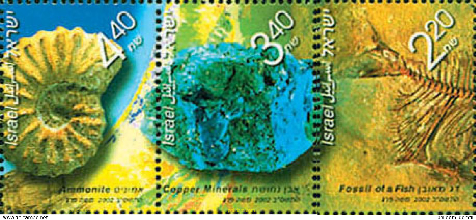 107785 MNH ISRAEL 2002 GEOLOGIA - Unused Stamps (without Tabs)