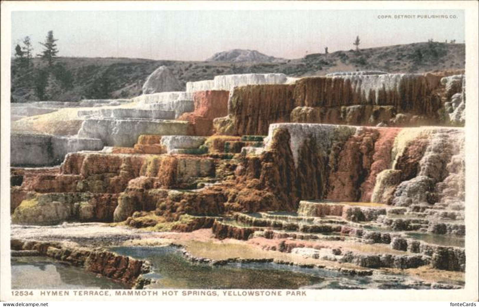 11491566 Yellowstone_National_Park Hymen Terrace Mammoth Hot Springs - Andere & Zonder Classificatie