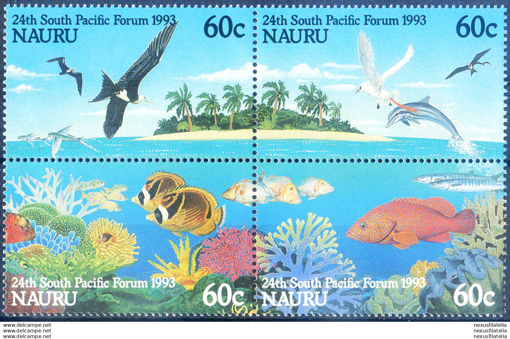 Fauna. Pesci E Uccelli 1993. - Nauru