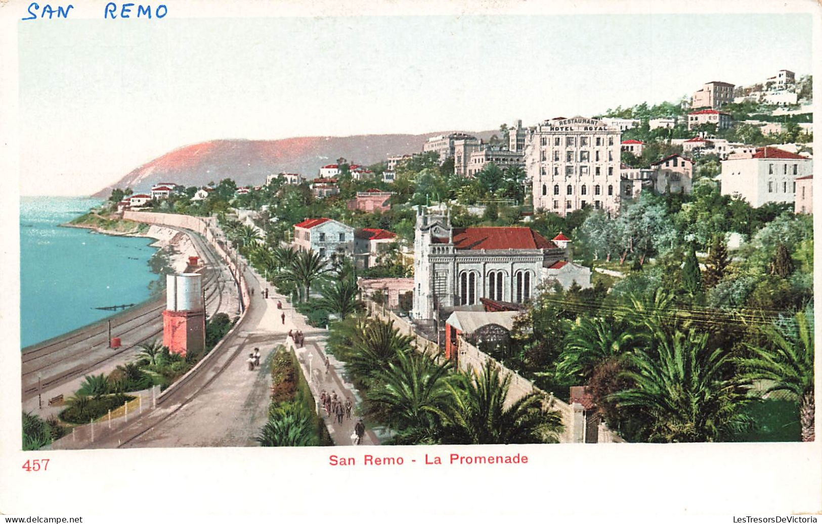 ITALIE - San Remo - La Promenade - Carte Postale Ancienne - San Remo