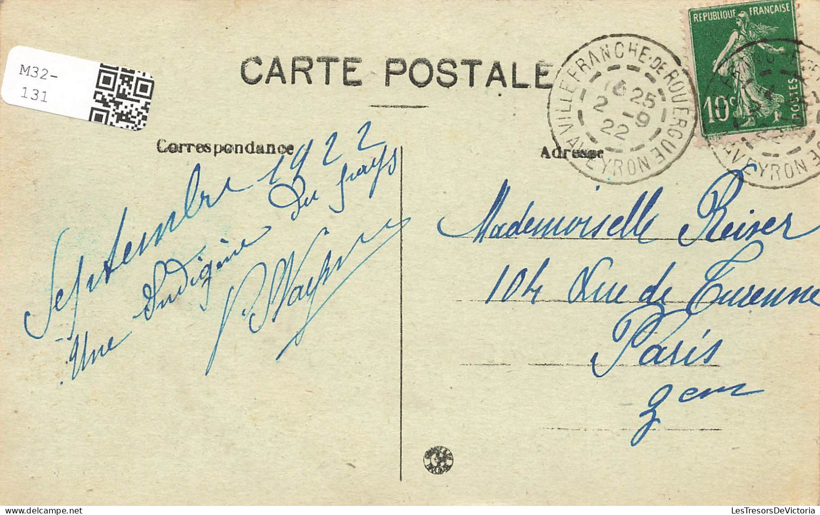 FRANCE - Villefranche De Rouergue - Las Coffos Blancos - Carte Postale Ancienne - Villefranche De Rouergue