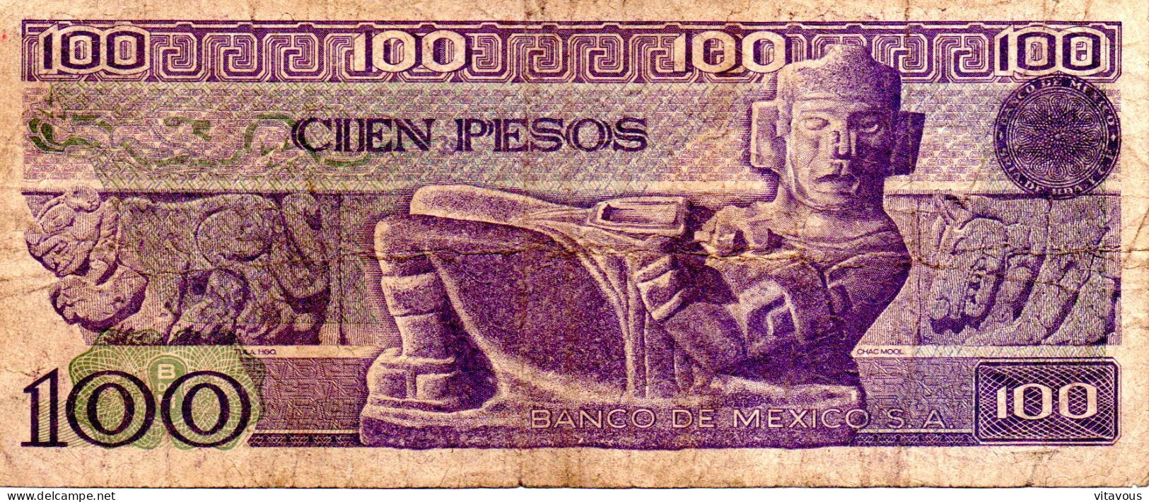 MEXIQUE Billet Banque Banknote 100 PESOS - Mexique