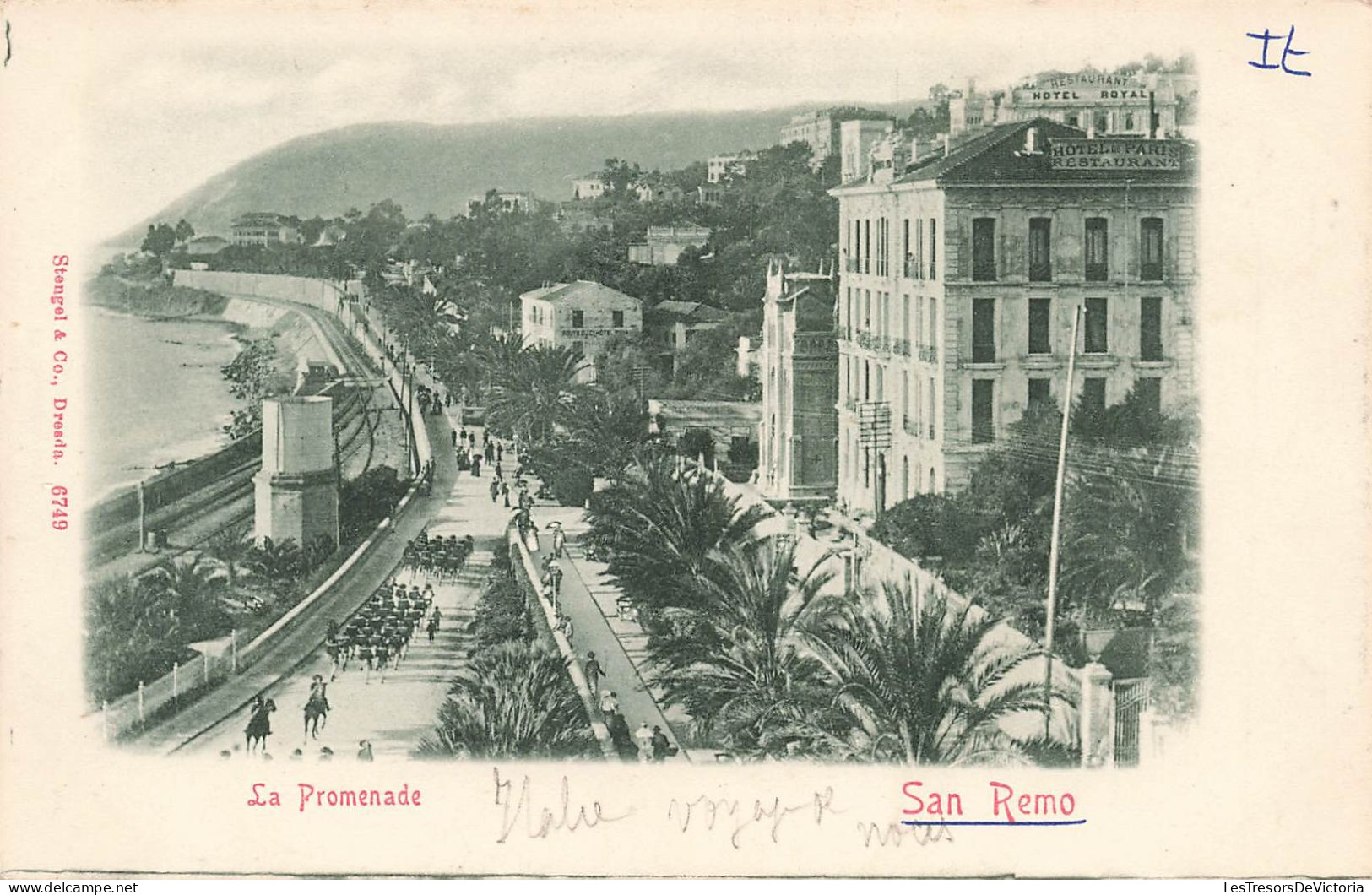 ITALIE - San Remo - La Promenade - Carte Postale Ancienne - San Remo