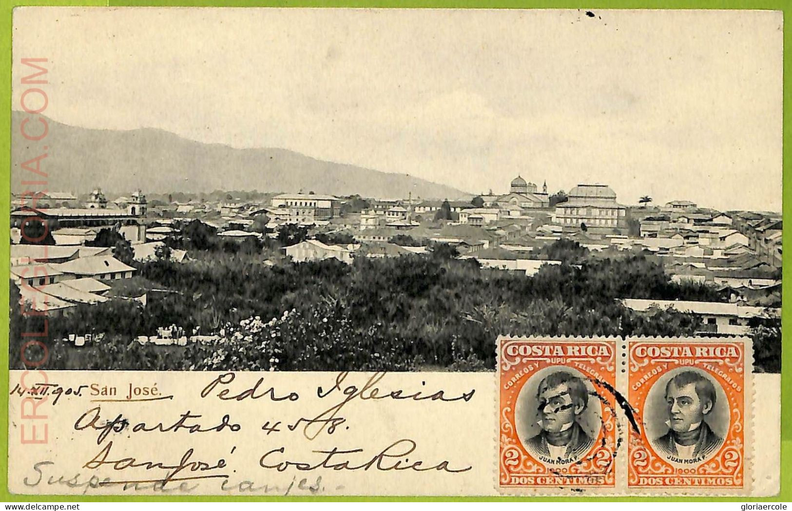 12710 - COSTA RICA - Vintage Postcard  - San Jose - Costa Rica