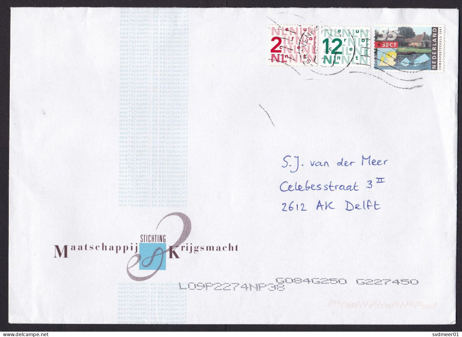 Netherlands: Cover, 3 Stamps, Traditional Farm House Architecture, Map, Dual Currency Guilder-Euro (minor Crease) - Covers & Documents