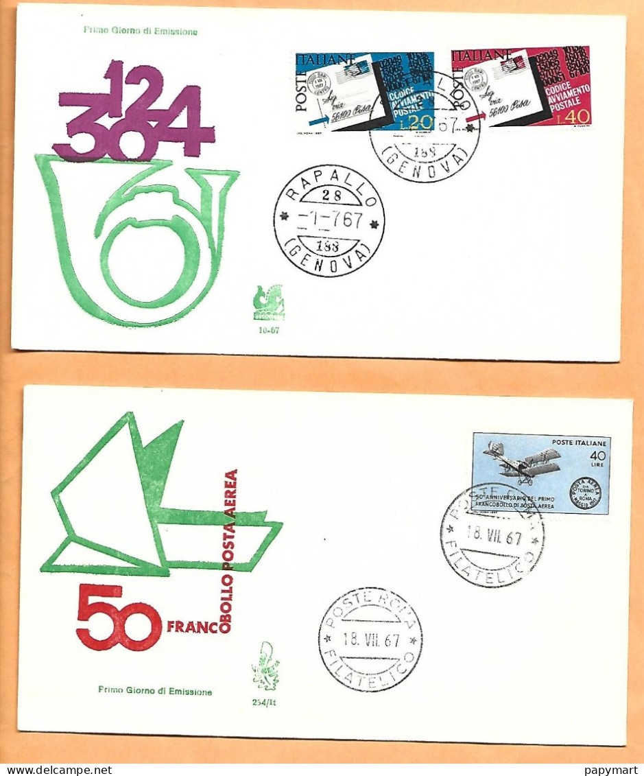 Italie -  Lot 5 Cachets Commémoratifs Ou FDC. Voir Scans - 2021-...: Poststempel