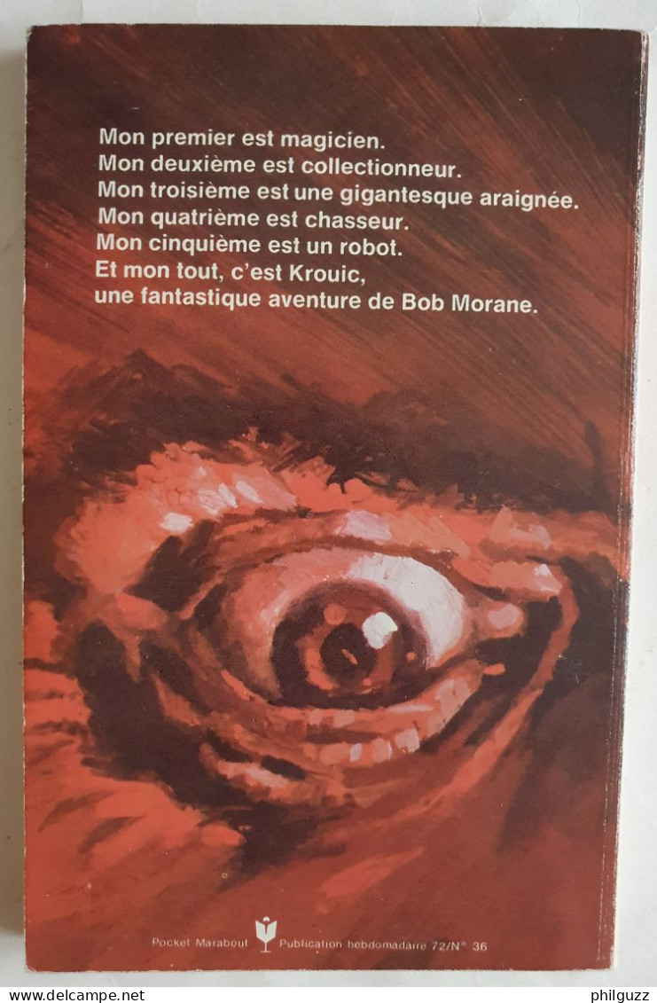 Livre Pocket Marabout 109 Bob Morane Krouic 1972 Joubert - Aventure