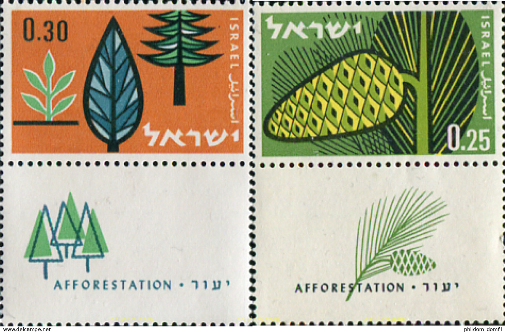 327726 MNH ISRAEL 1961 REPOBLACION FORESTAL - Neufs (sans Tabs)