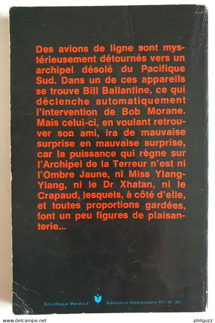 Livre Pocket Marabout 99 Bob Morane L'archipel De La Terreur 1971 Joubert - Avventura