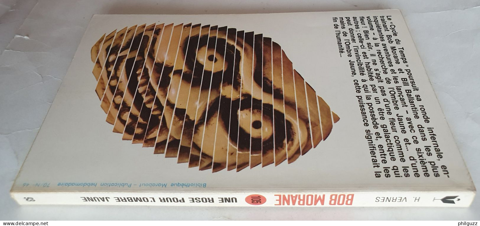 Livre Pocket Marabout 93 Bob Morane Une Rose Pour L'ombre Jaune 1970 Joubert Lievens - Abenteuer