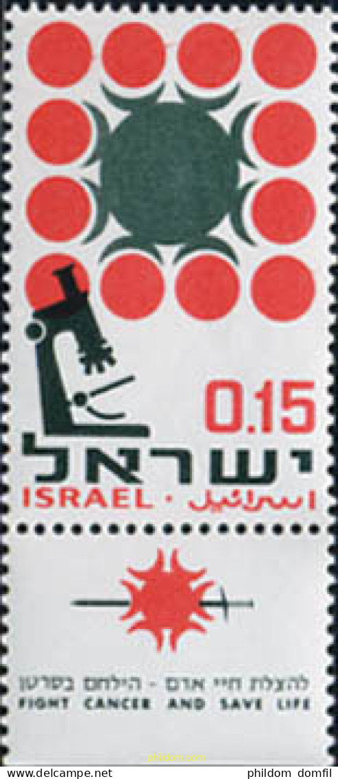 327773 MNH ISRAEL 1966 LUCHA CONTRA EL CANCER - Neufs (sans Tabs)