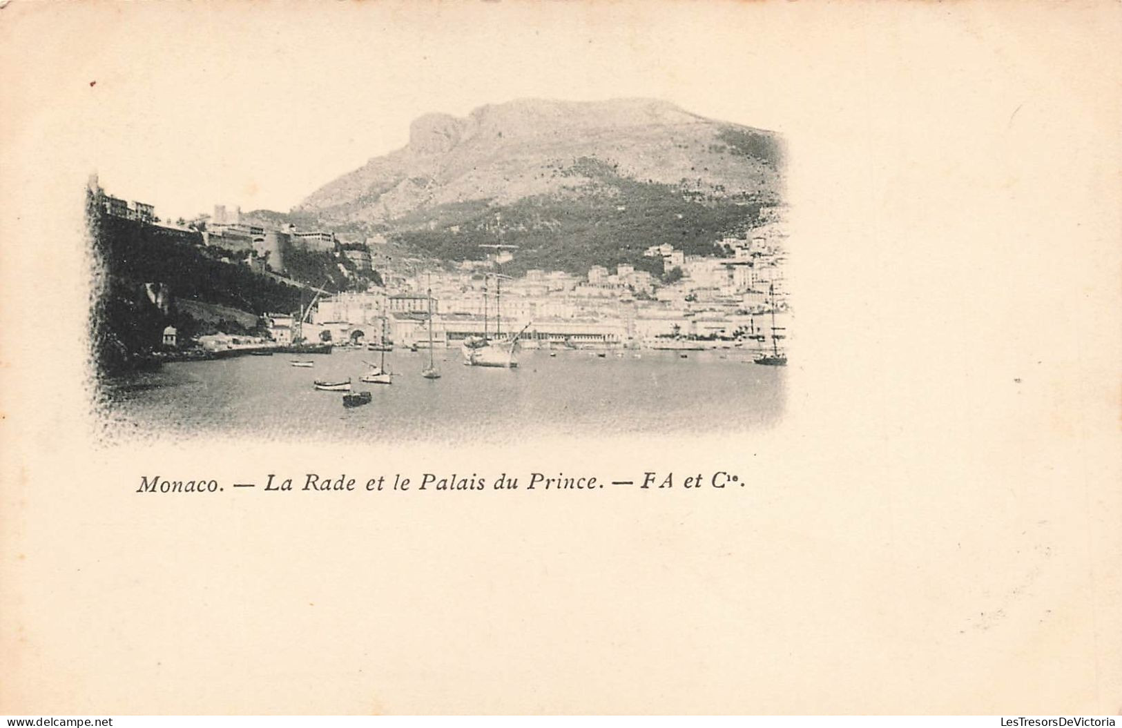 MONACO - La Rade Et Le Palais Du Prince - Carte Postale Ancienne - Other & Unclassified