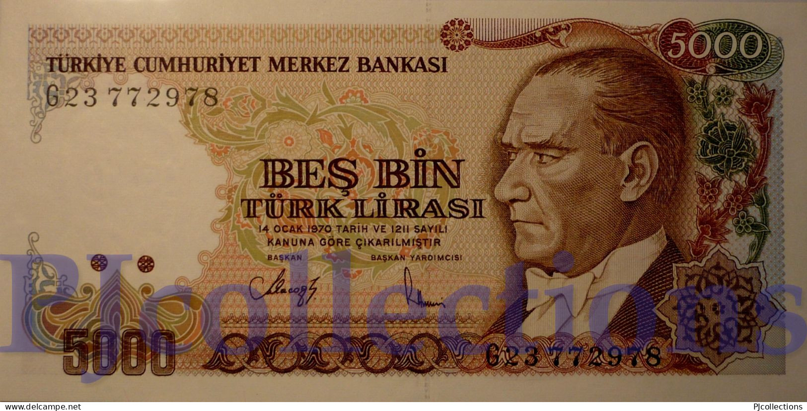 TURKEY 5.000 LIRA 1990 PICK 198 UNC - Turquie