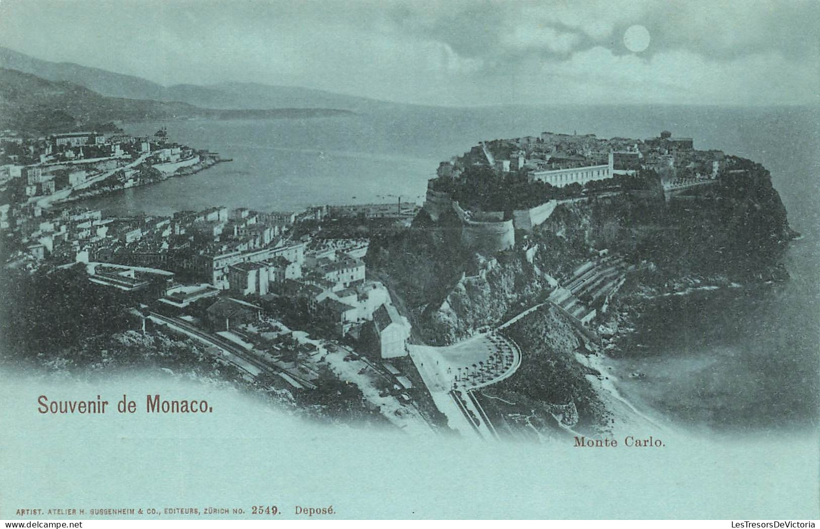 MONACO - Souvenir De Monaco - Monte Carlo - Carte Postale Ancienne - Monte-Carlo