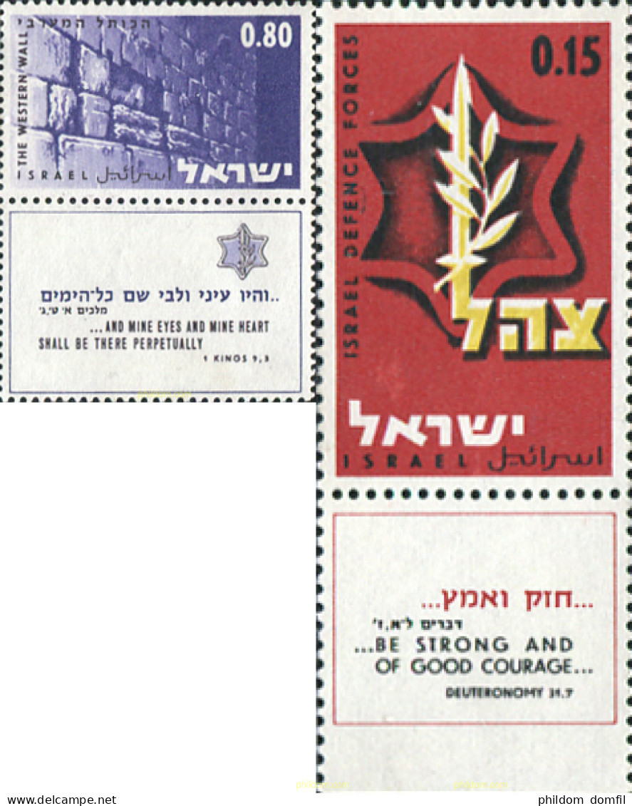 652797 MNH ISRAEL 1967 LA CAMPAÑA DE JUNIO - Nuovi (senza Tab)