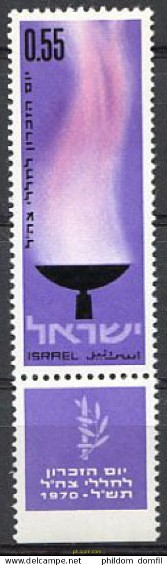 327815 MNH ISRAEL 1970 DIA DEL RECUERDO - Nuevos (sin Tab)