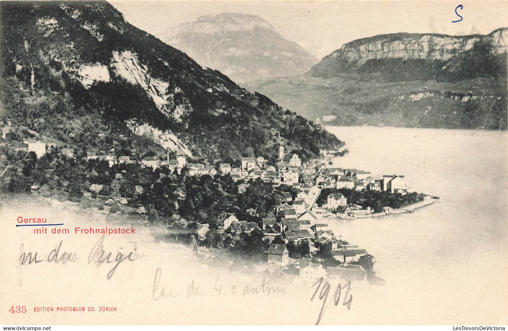 SUISSE - Gersau - Gersau Mit Dem Frohnalpstock - Carte Postale Ancienne - Gersau