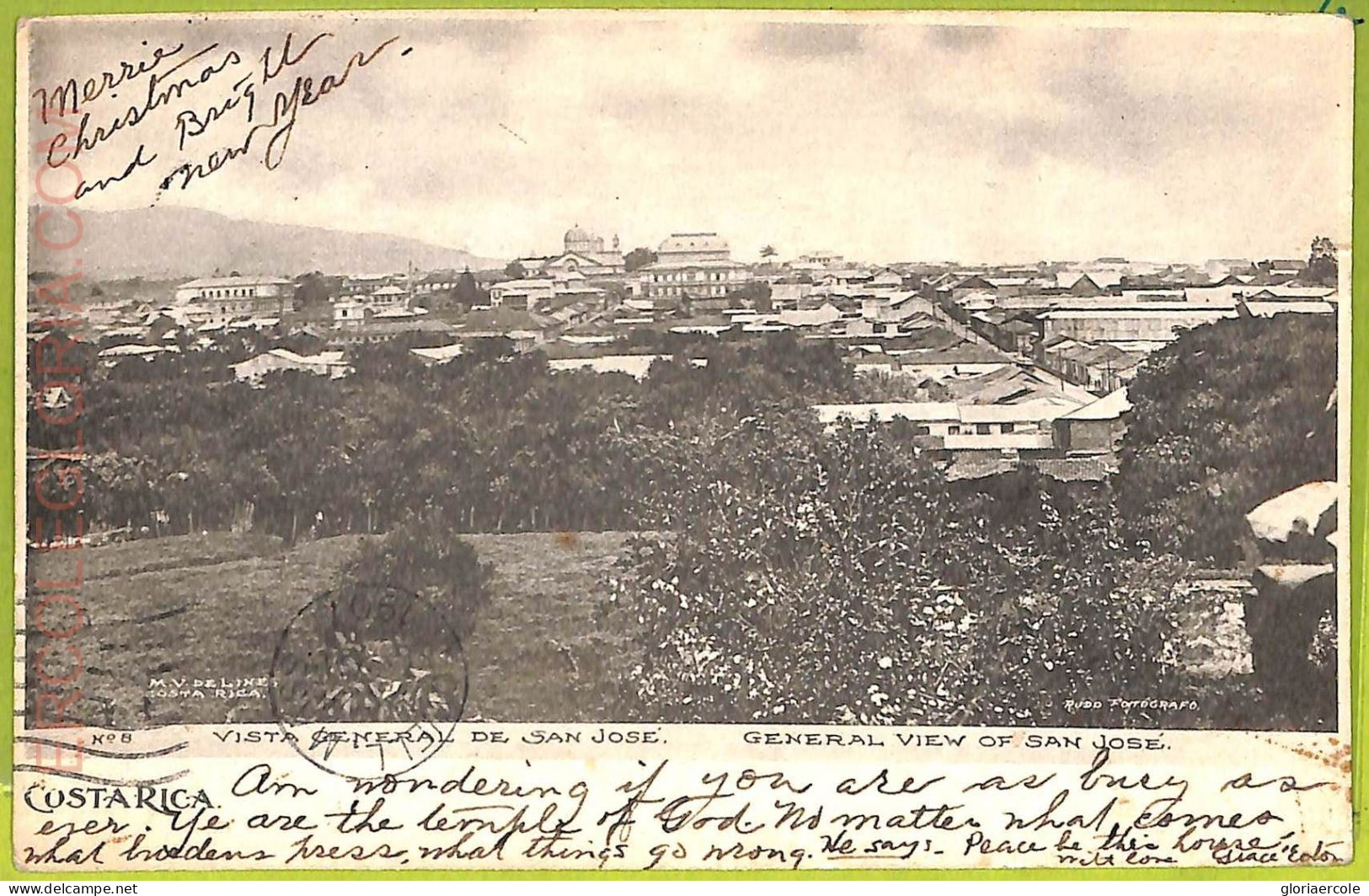 Aa6072 - COSTA RICA - Vintage Postcard  - San Jose - Costa Rica