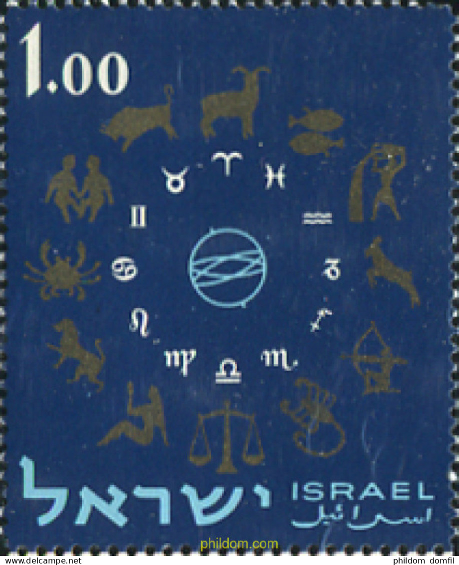 632882 USED ISRAEL 1961 SIGNOS DEL ZODIACO - Nuovi (senza Tab)