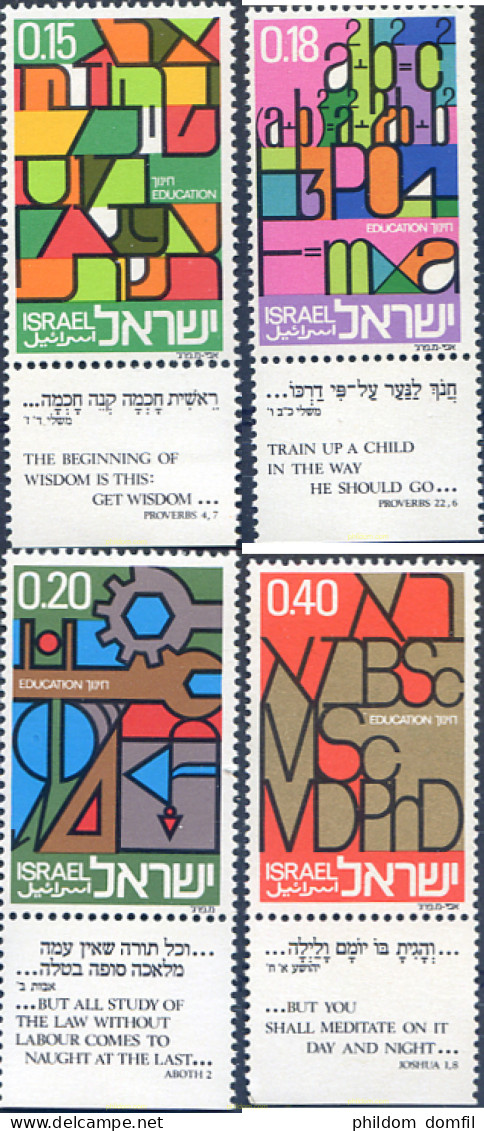 327842 MNH ISRAEL 1972 EDUCACION - Ongebruikt (zonder Tabs)