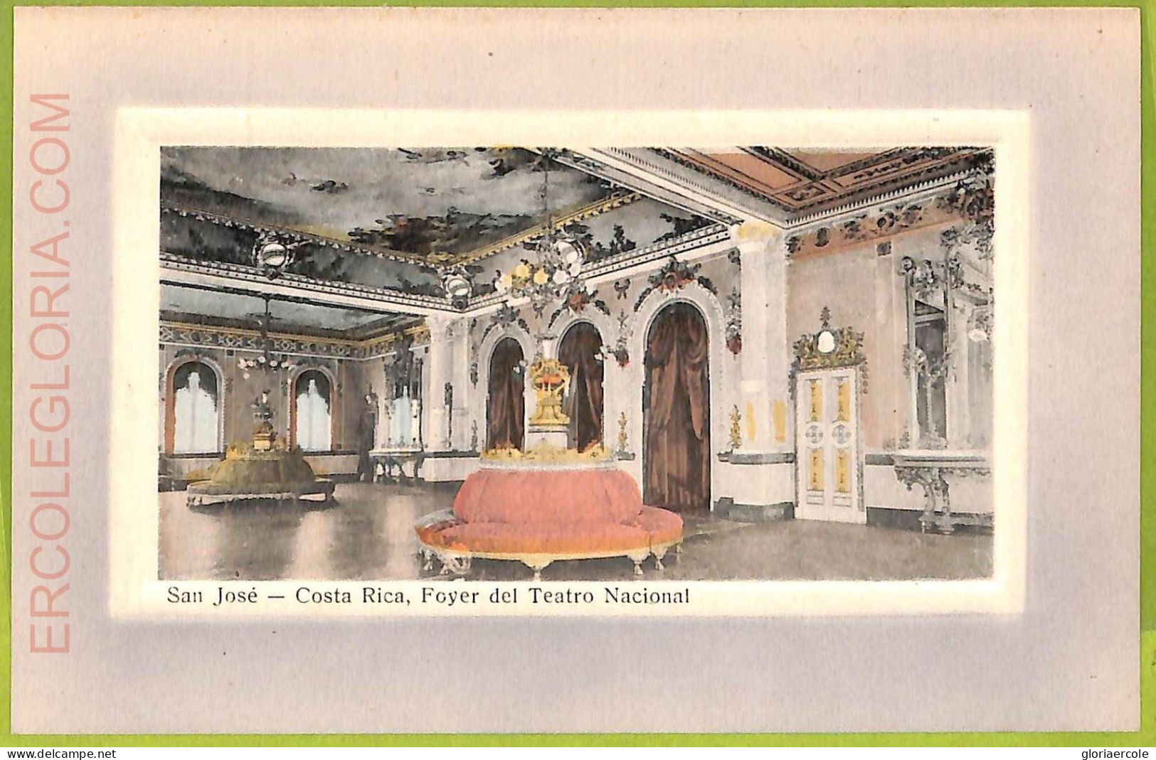 Aa6073 - COSTA RICA - Vintage Postcard  - San Jose, Foyer Del Tetro Nacional - Costa Rica