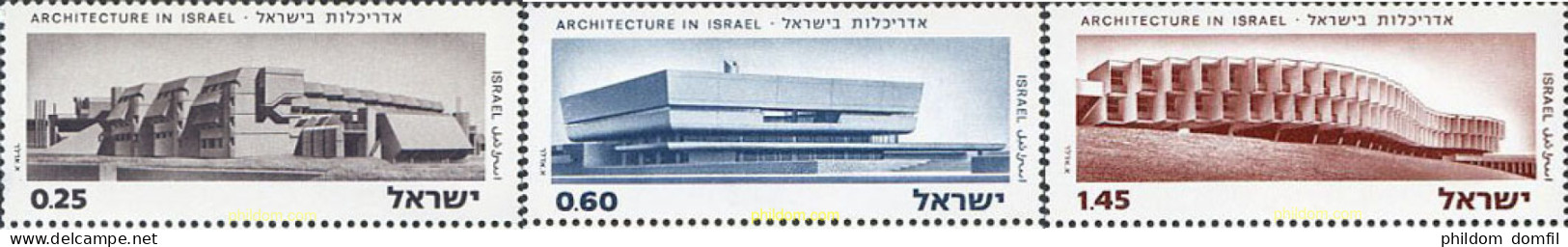 129145 MNH ISRAEL 1974 ARQUITECTURA EN ISRAEL - Neufs (sans Tabs)