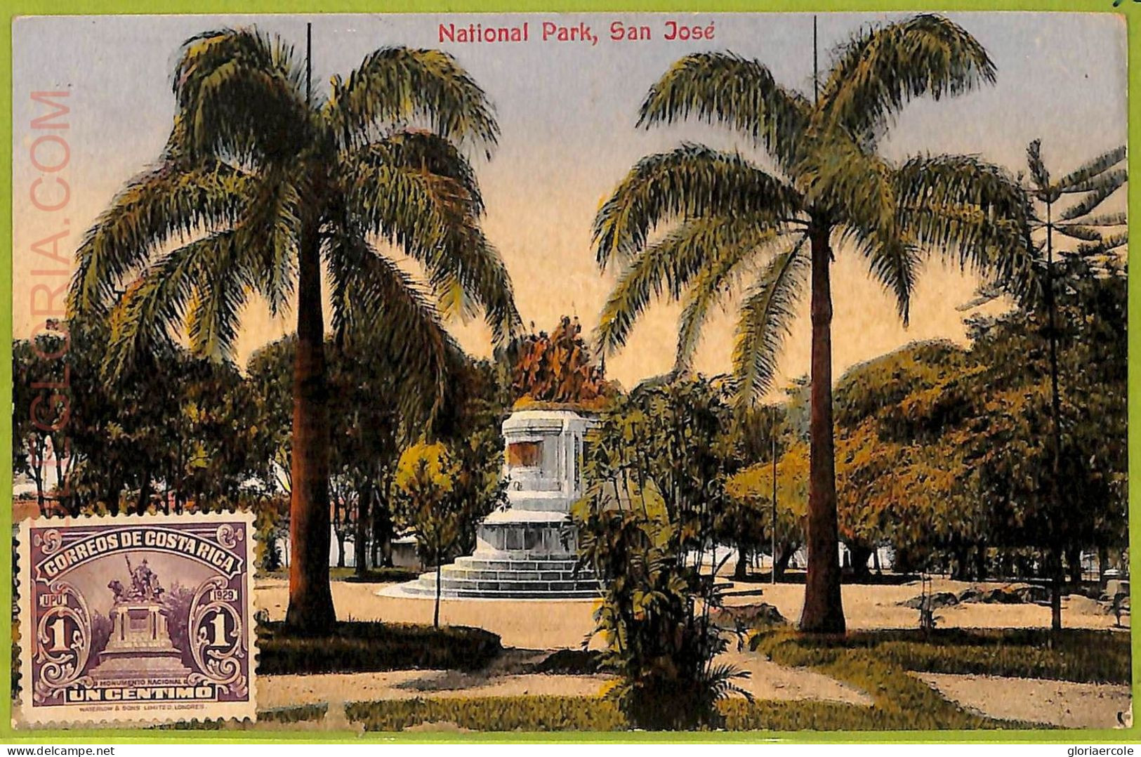 Aa6080 - COSTA RICA - Vintage Postcard  - San Jose, National Park - Costa Rica