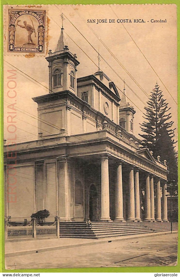 Aa6084 - COSTA RICA - Vintage Postcard  - San Jose - Catedral - Costa Rica