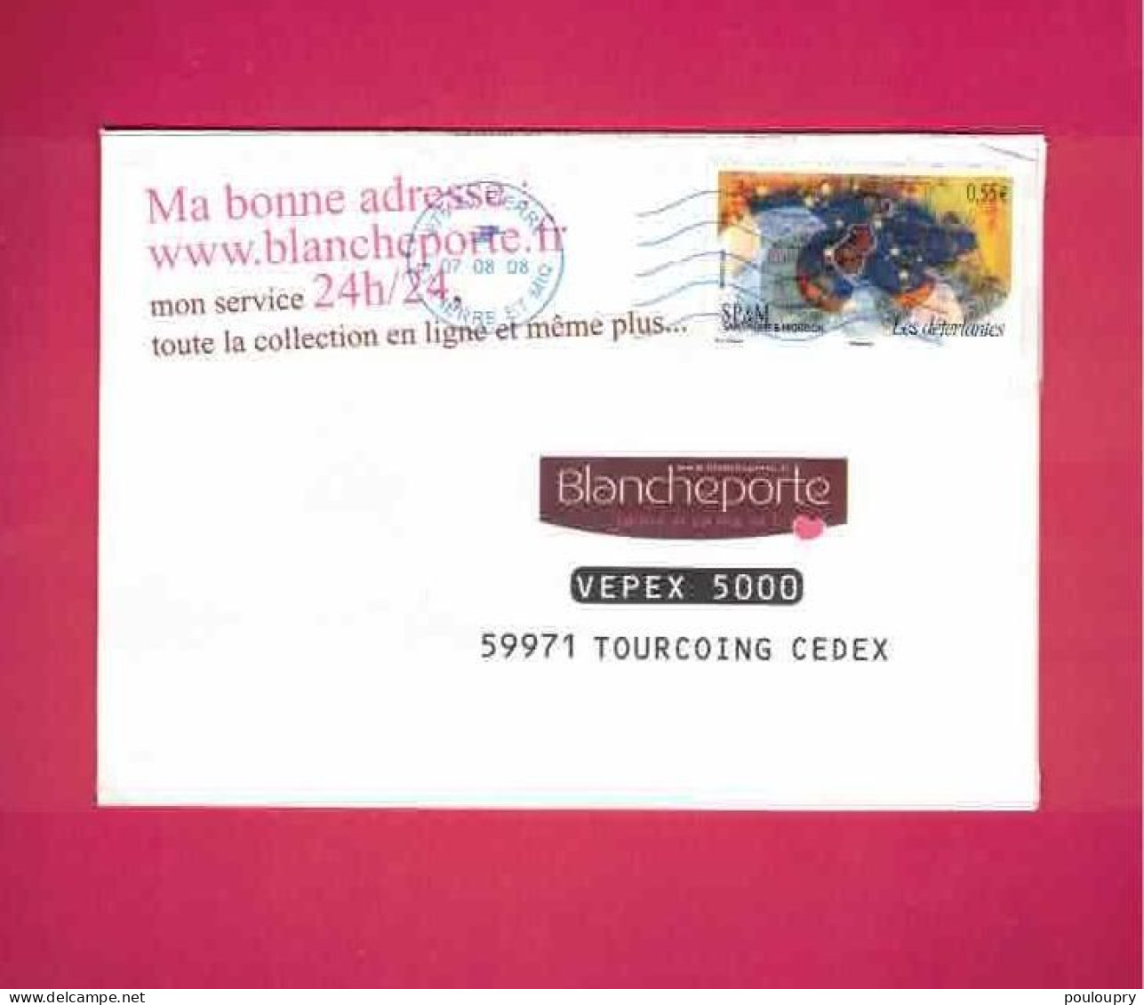 Lettre De 2008 Pour La France - YT N° 925 - Festival De Musique - Lettres & Documents