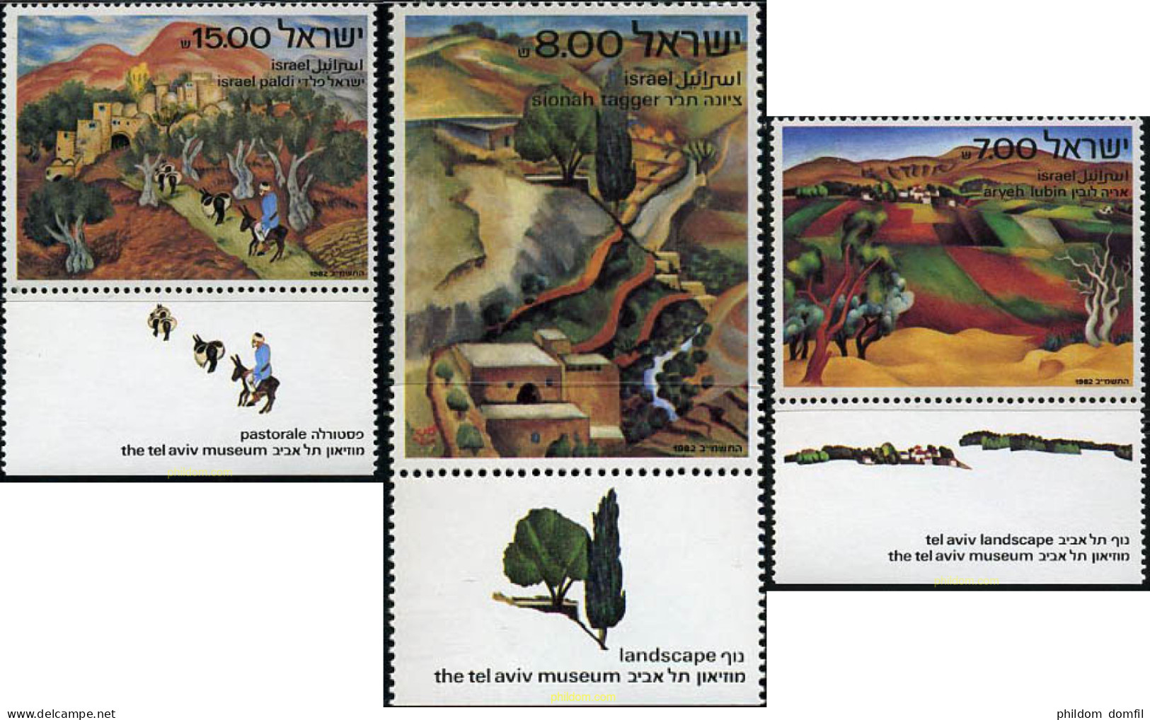 328287 MNH ISRAEL 1982 ARTE ISREALI - Nuevos (sin Tab)